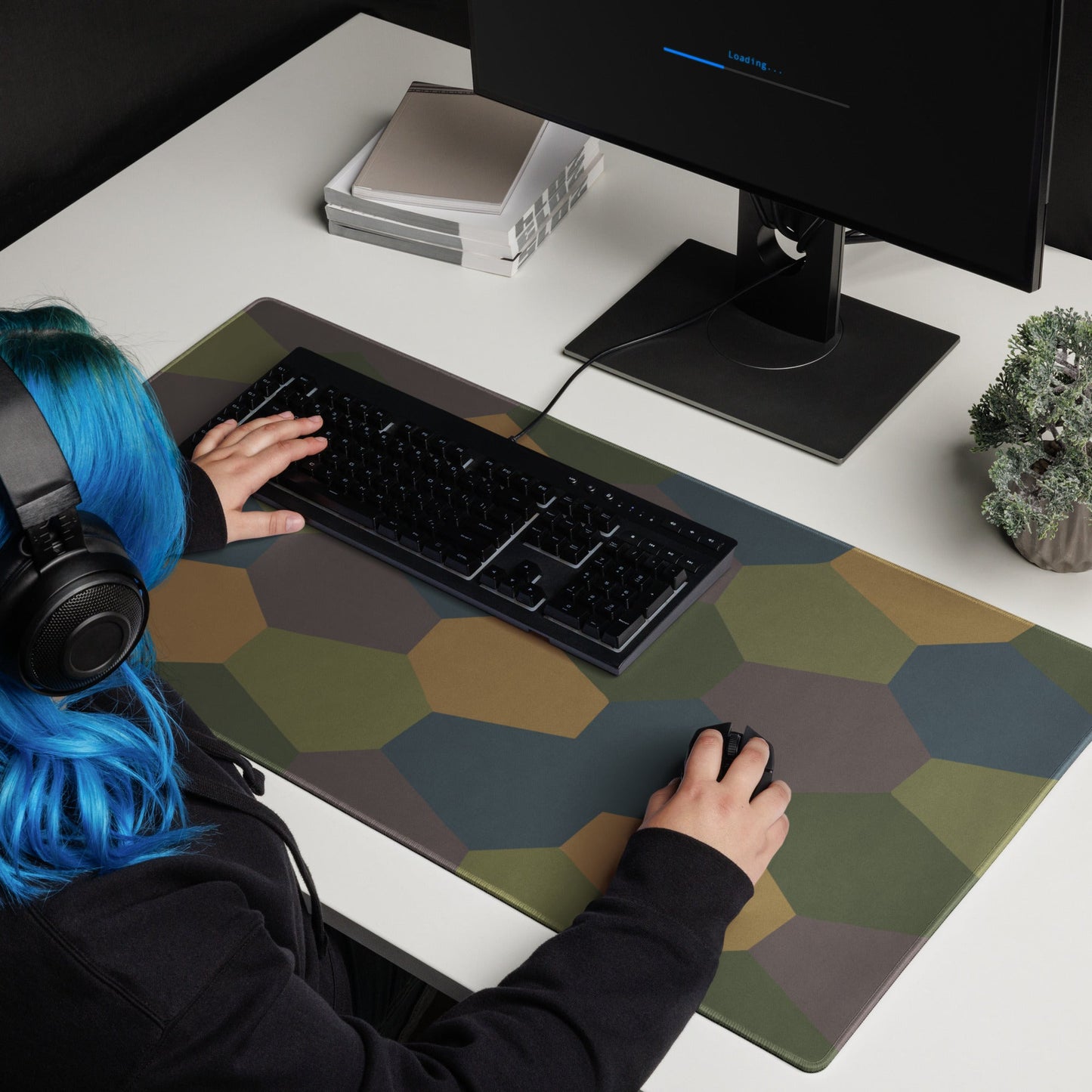 German WWI 5-Color Lozenge Aircraft CAMO Universal Large Desk Pad