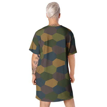 German WWI 5-Color Lozenge Aircraft CAMO Womens T-Shirt Dress