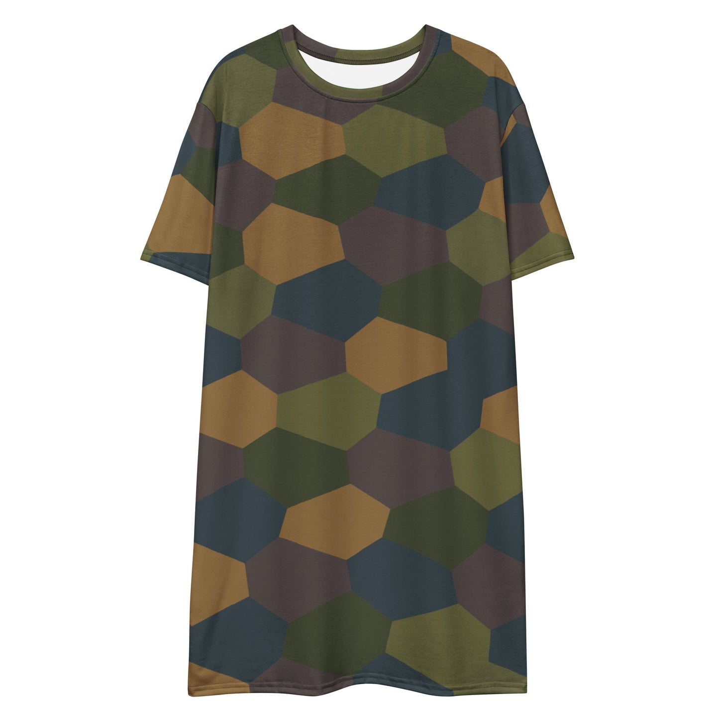 German WWI 5-Color Lozenge Aircraft CAMO Womens T-Shirt Dress
