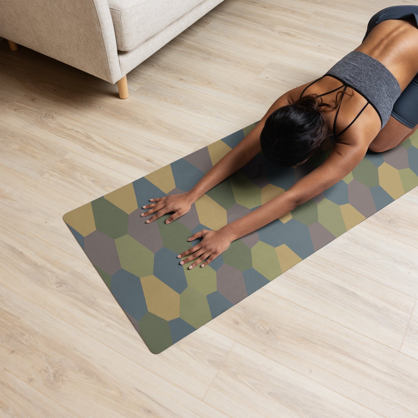 German WWI 5-Color Lozenge Aircraft CAMO Yoga Mat