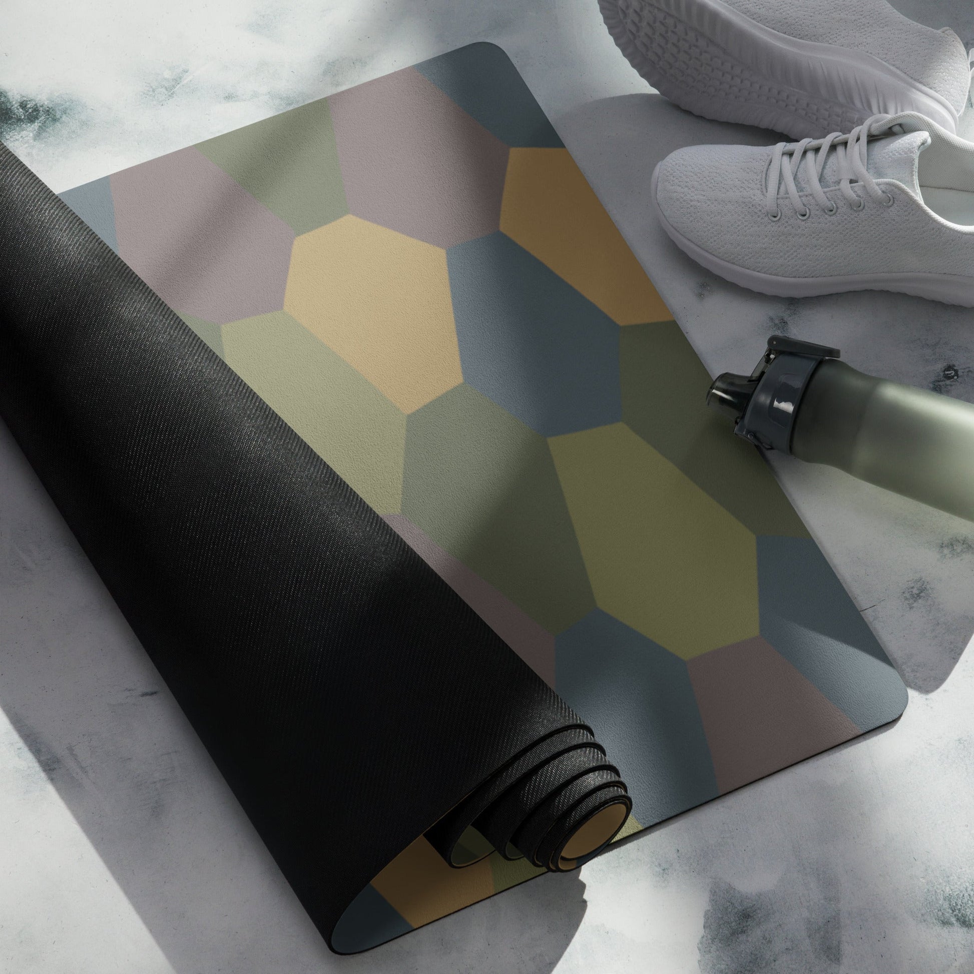 German WWI 5-Color Lozenge Aircraft CAMO Yoga Mat