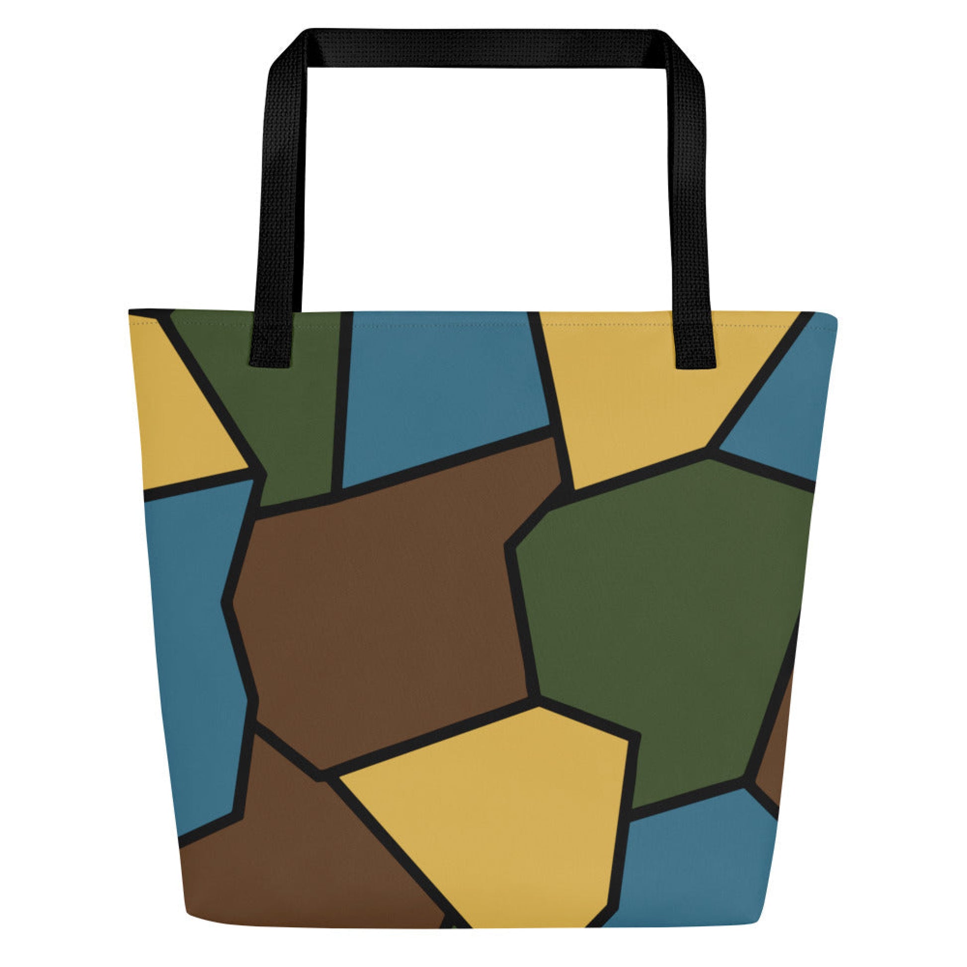 German WWI Sky Turtle Shell Stahlhelm CAMO Large Tote Bag