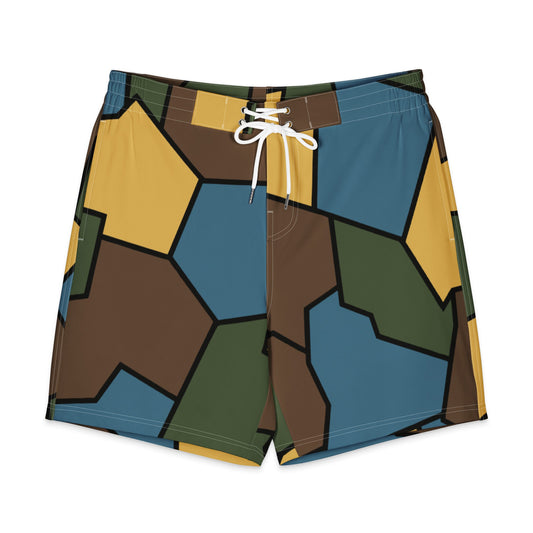 German WWI Sky Turtle Shell Stahlhelm CAMO Men’s Board Shorts - 2XS