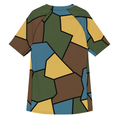 German WWI Sky Turtle Shell Stahlhelm CAMO Mens Short-Sleeve Rash Guard