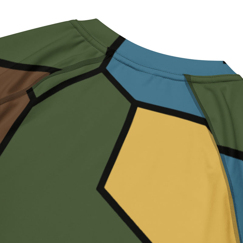 Turtle Shell Stahlhelm Sky CAMO Mens Short-Sleeve Rash Guard - SS