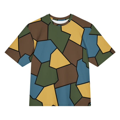 German WWI Sky Turtle Shell Stahlhelm CAMO Oversized cotton t-shirt - 2XS