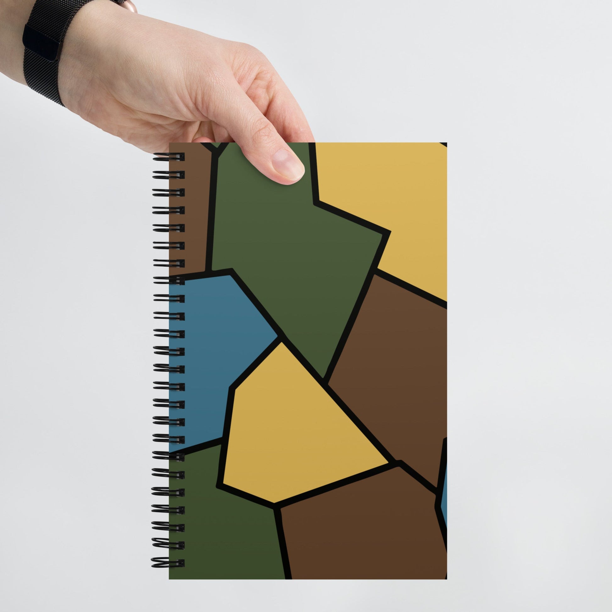 German WWI Sky Turtle Shell Stahlhelm CAMO Spiral Notebook