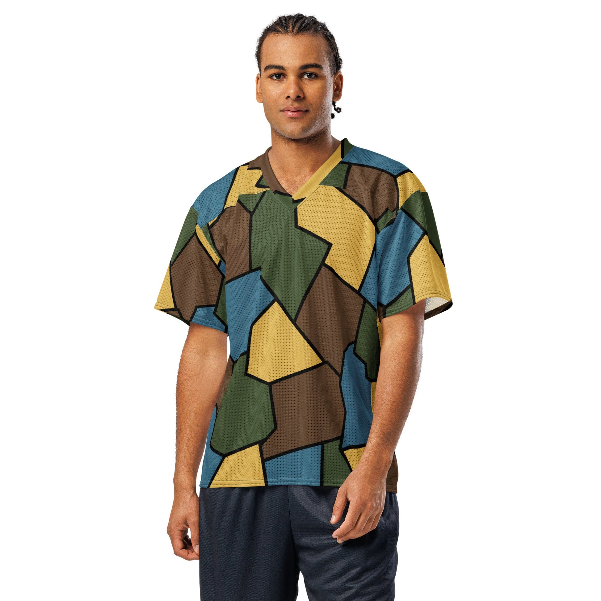 German WWI Sky Turtle Shell Stahlhelm CAMO Unisex American Football Jersey