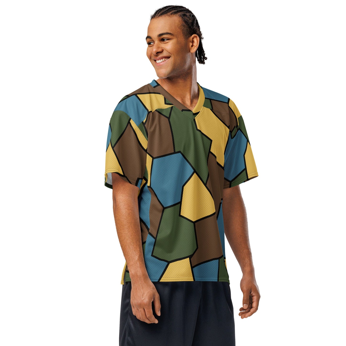 German WWI Sky Turtle Shell Stahlhelm CAMO Unisex American Football Jersey