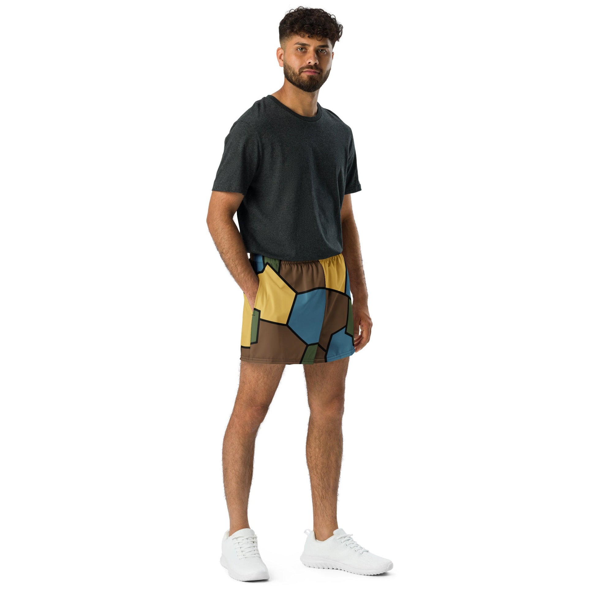 German WWI Sky Turtle Shell Stahlhelm CAMO Unisex Athletic Shorts