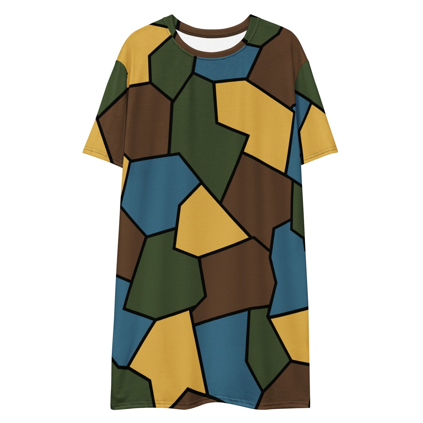 German WWI Sky Turtle Shell Stahlhelm CAMO Womens T-Shirt Dress