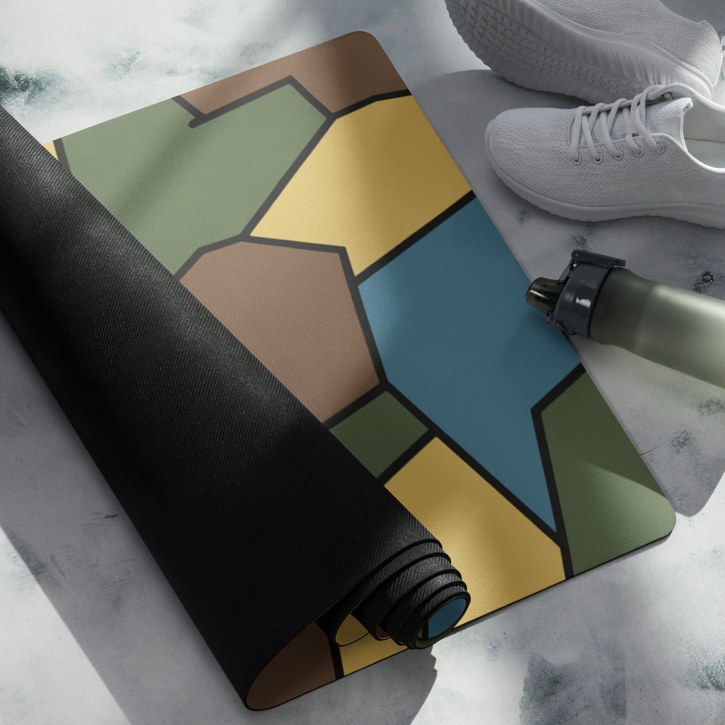 German WWI Sky Turtle Shell Stahlhelm CAMO Yoga Mat