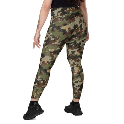 German Zelt-tarnmuster Autumn CAMO Leggings with pockets - Womens With Pockets