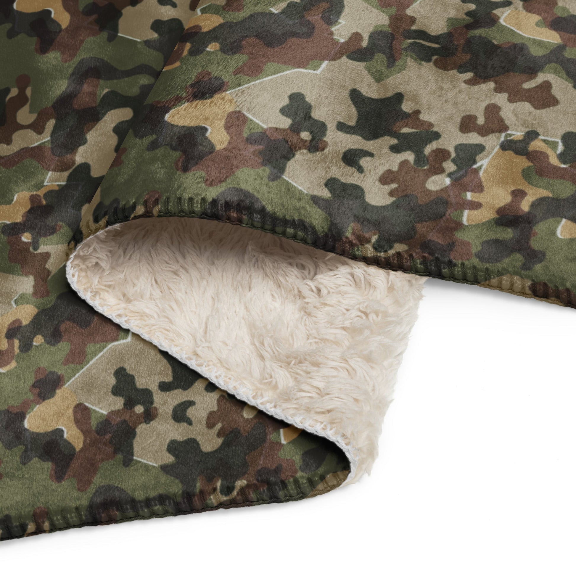 zelt tarnmuster CAMO HQ - German Zelt-tarnmuster Autumn CAMO Sherpa Blanket