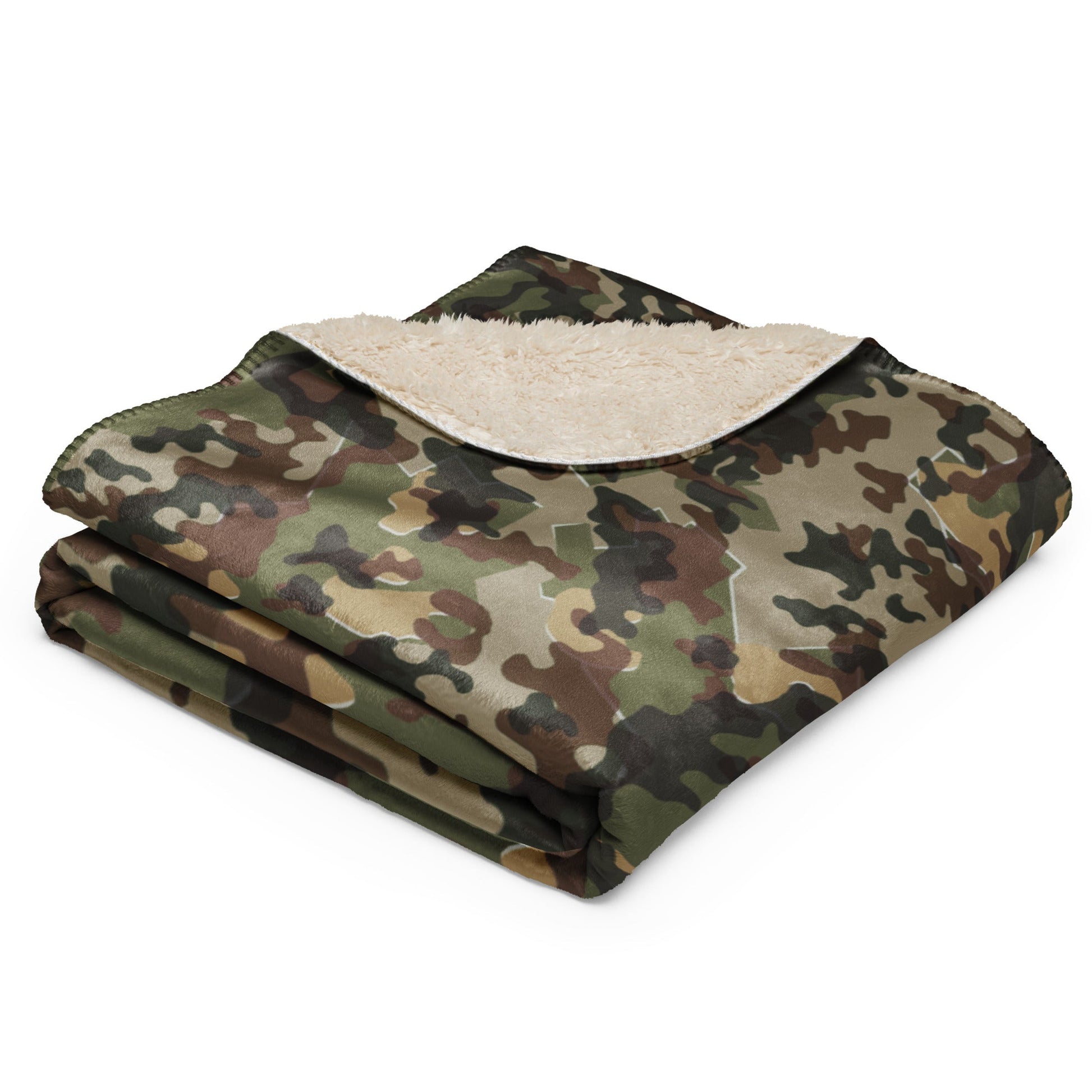 camouflage zelt CAMO HQ - German Zelt-tarnmuster Autumn CAMO Sherpa Blanket