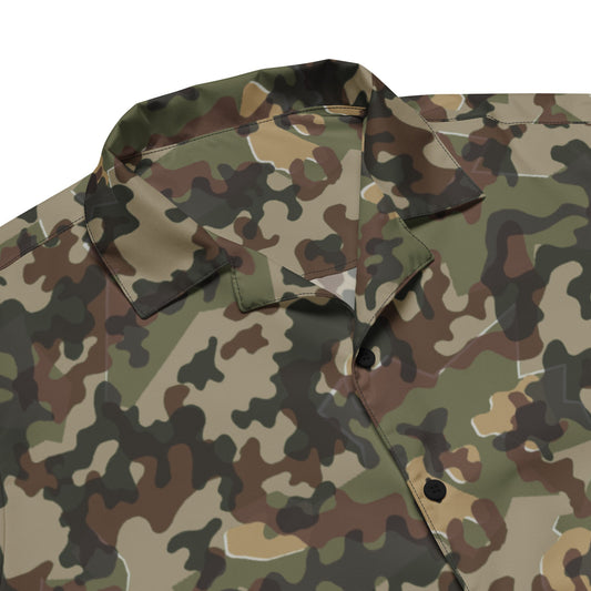 German Zelt-tarnmuster Autumn CAMO Unisex button shirt - Button Shirts
