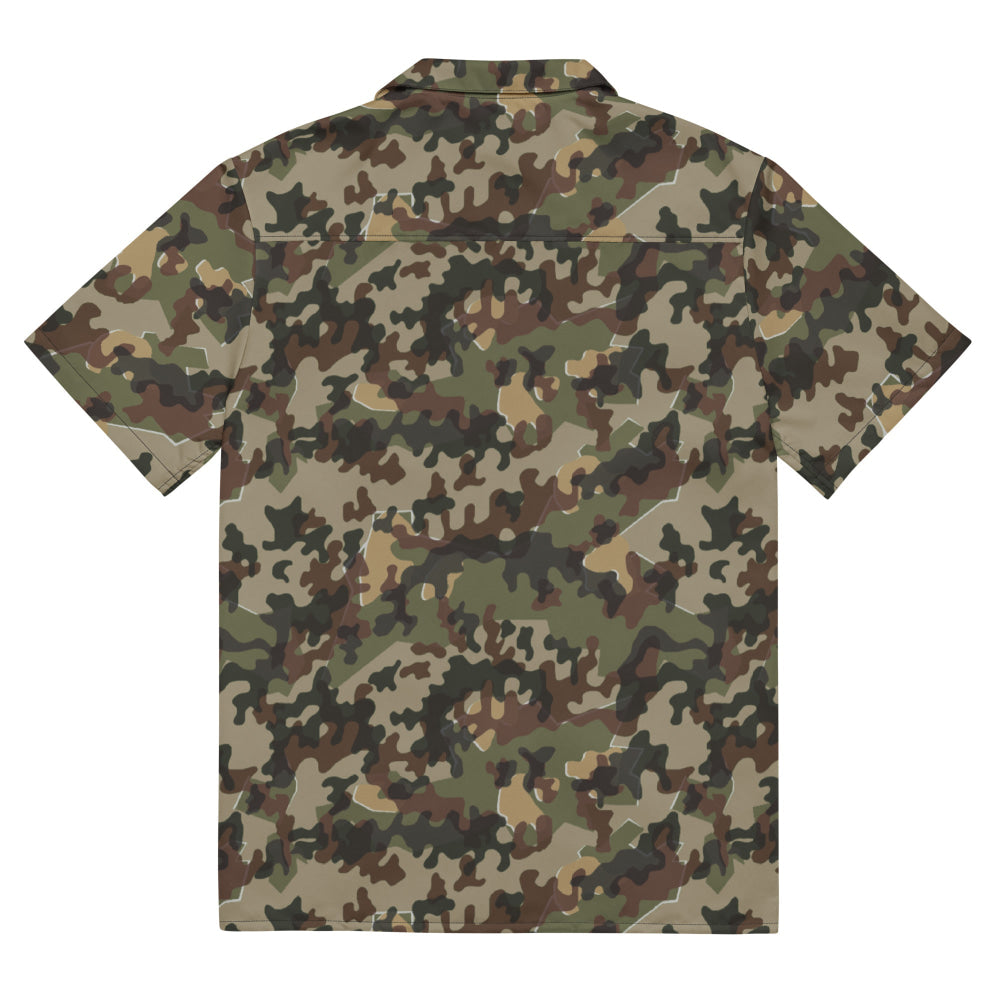 German Zelt-tarnmuster Autumn CAMO Unisex button shirt - Button Shirt