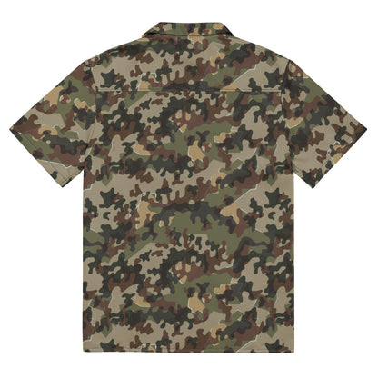 German Zelt-tarnmuster Autumn CAMO Unisex button shirt - Button Shirt