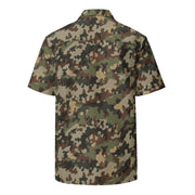 Zelt-tarnmuster Autumn CAMO Unisex Short-Sleeve Button Shirt - Button-Up