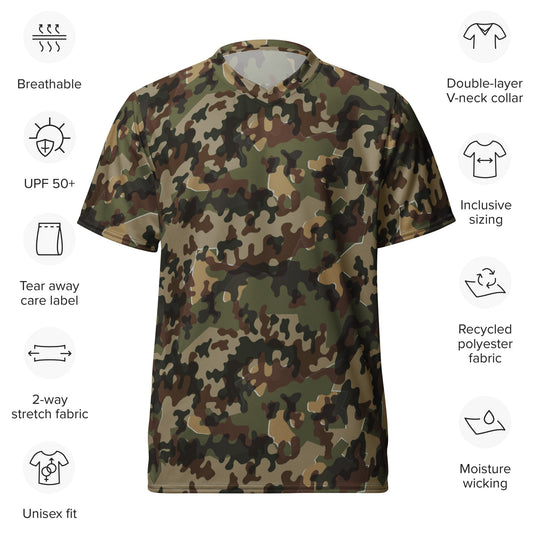 German Zelt-tarnmuster Autumn CAMO unisex sports jersey - Sports Jerseys
