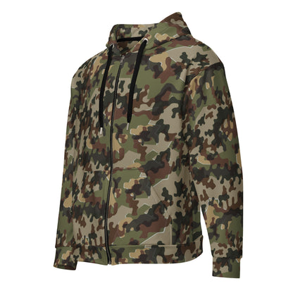 German Zelt-tarnmuster Autumn CAMO Unisex zip hoodie - Zip Hoodies