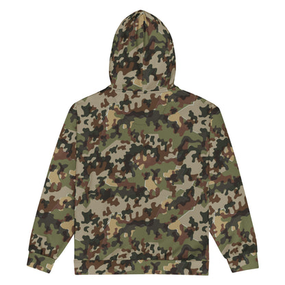 German Zelt-tarnmuster Autumn CAMO Unisex zip hoodie - Zip Hoodie