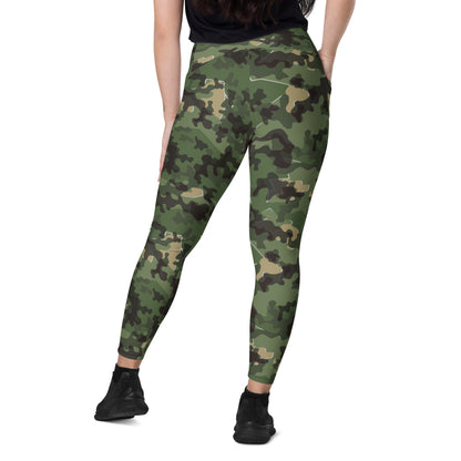 German Zelt-tarnmuster Summer CAMO Leggings with pockets - Womens With Pockets