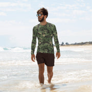 Zelt-tarnmuster Summer CAMO Mens Long-Sleeve Rash Guard - XS