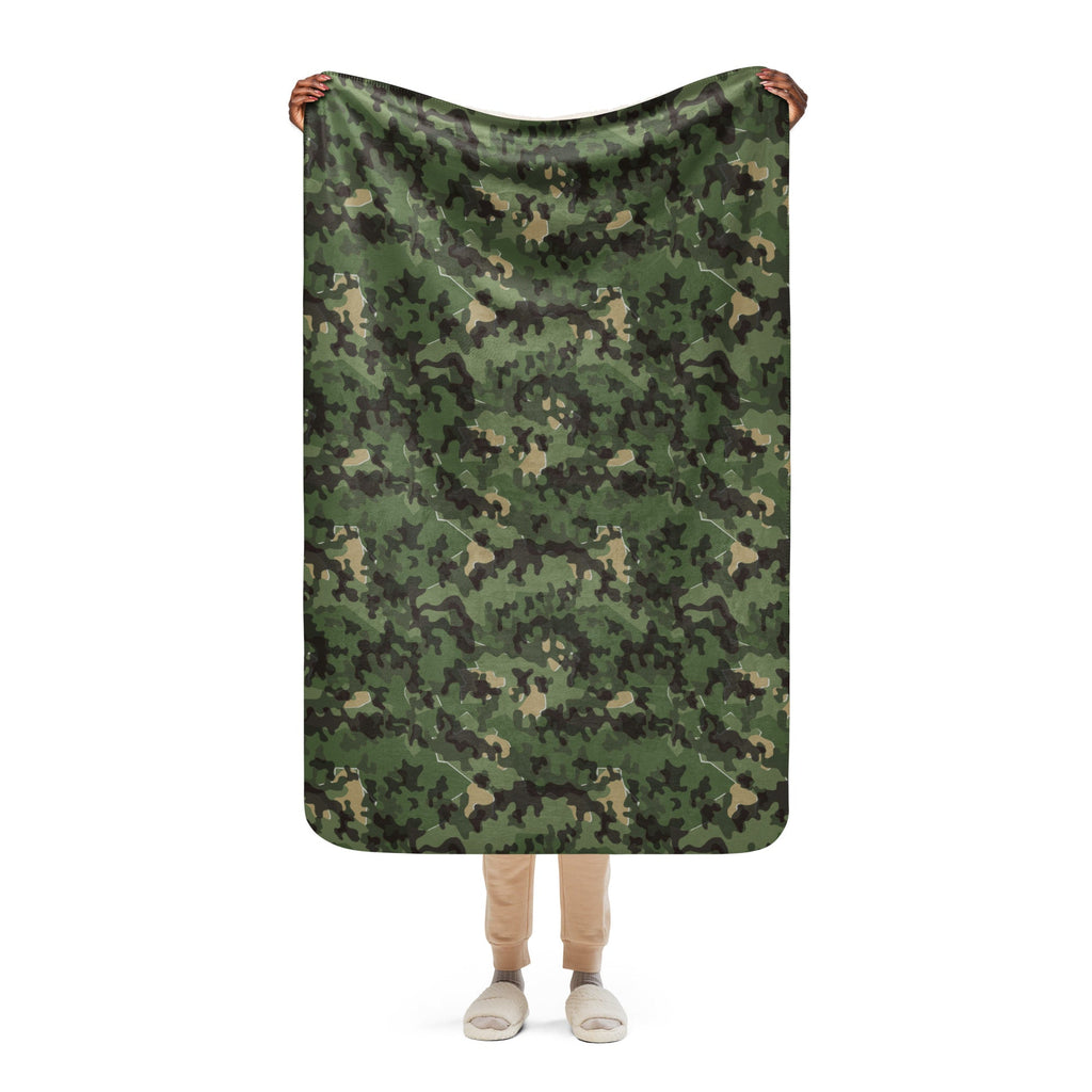 CAMO HQ - Zelt-tarnmuster Summer CAMO Sherpa Blanket