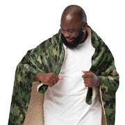Zelt-tarnmuster Summer CAMO Sherpa Blanket