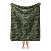 Zelt-tarnmuster Summer CAMO Sherpa Blanket - 50″×60″
