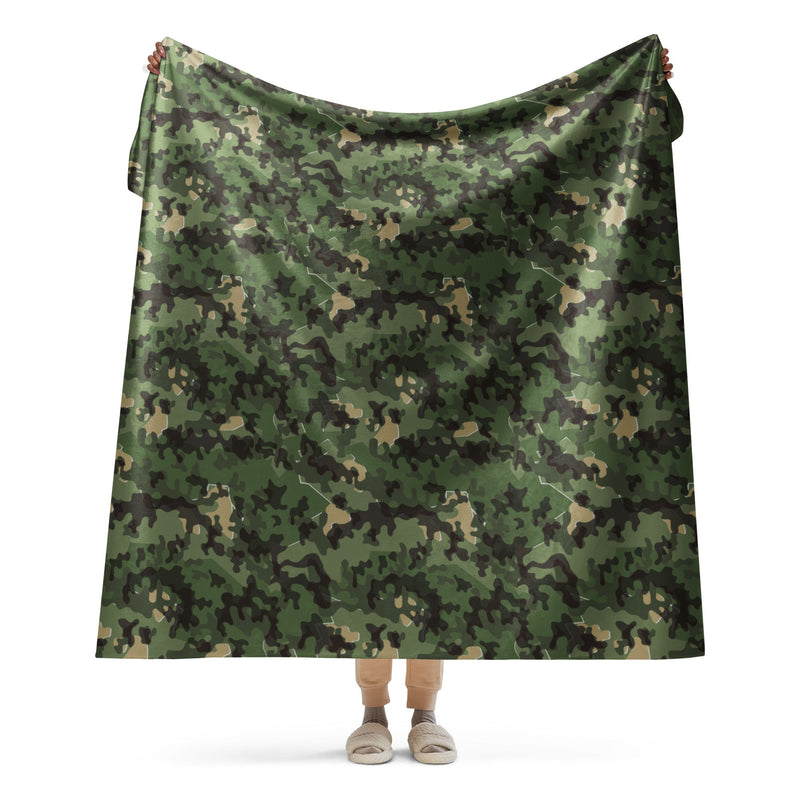 Zelt-tarnmuster Summer CAMO Sherpa Blanket - 60″×80″