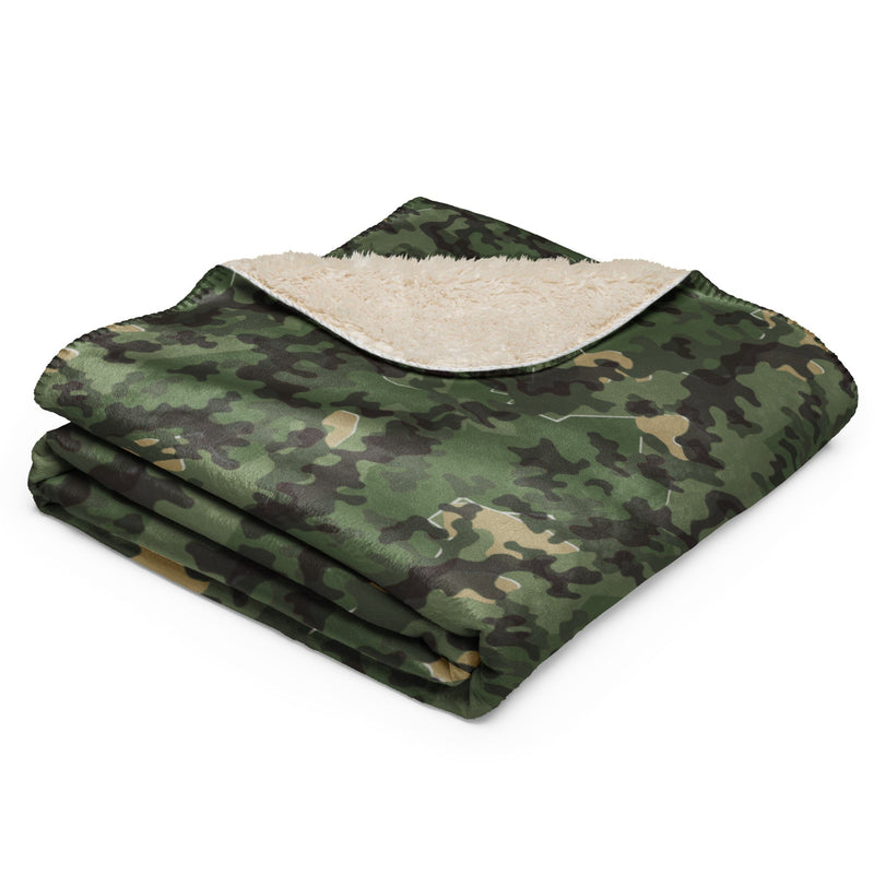 Zelt-tarnmuster Summer CAMO Sherpa Blanket