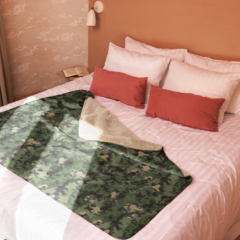 Zelt-tarnmuster Summer CAMO Sherpa Blanket