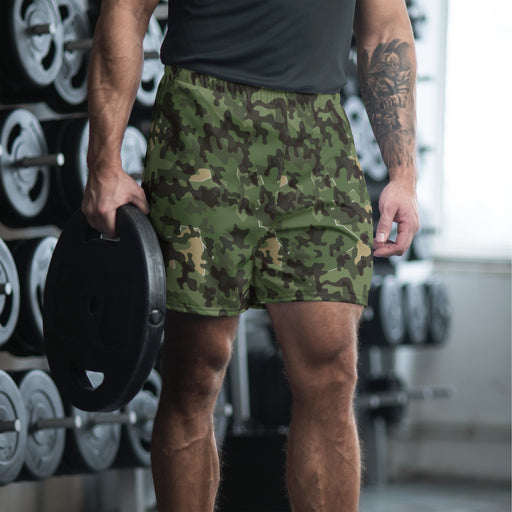Zelt-tarnmuster Summer CAMO Unisex Athletic Long Shorts - 2XS