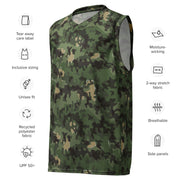 Zelt-tarnmuster Summer CAMO Unisex Basketball Jersey