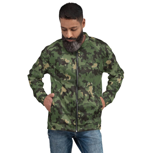 German Zelt-tarnmuster Summer CAMO Unisex Bomber Jacket