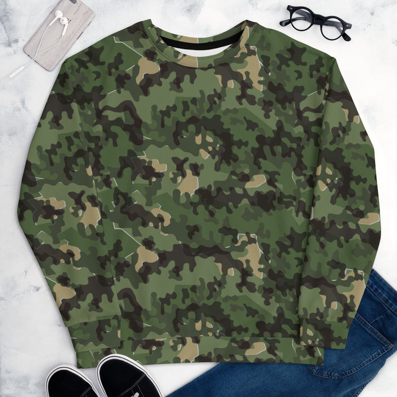 Zelt-tarnmuster Summer CAMO Unisex Sweatshirt