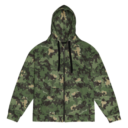 Zelt-tarnmuster Summer CAMO Unisex Zip Hoodie - 2XS