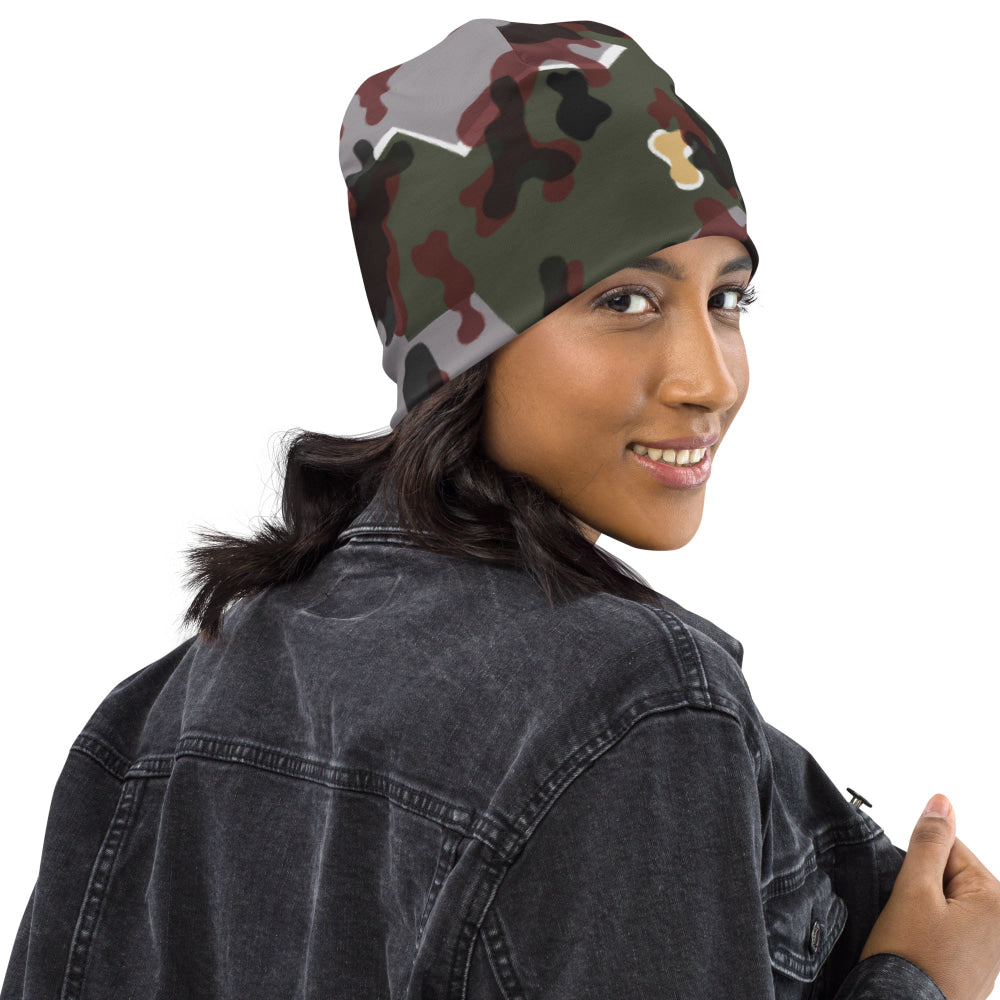 German Zelt-tarnmuster Winter CAMO Beanie