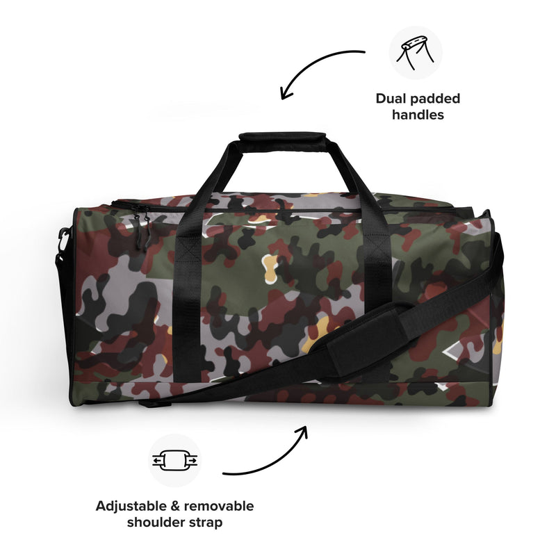 Zelt-tarnmuster Winter CAMO Duffle Bag