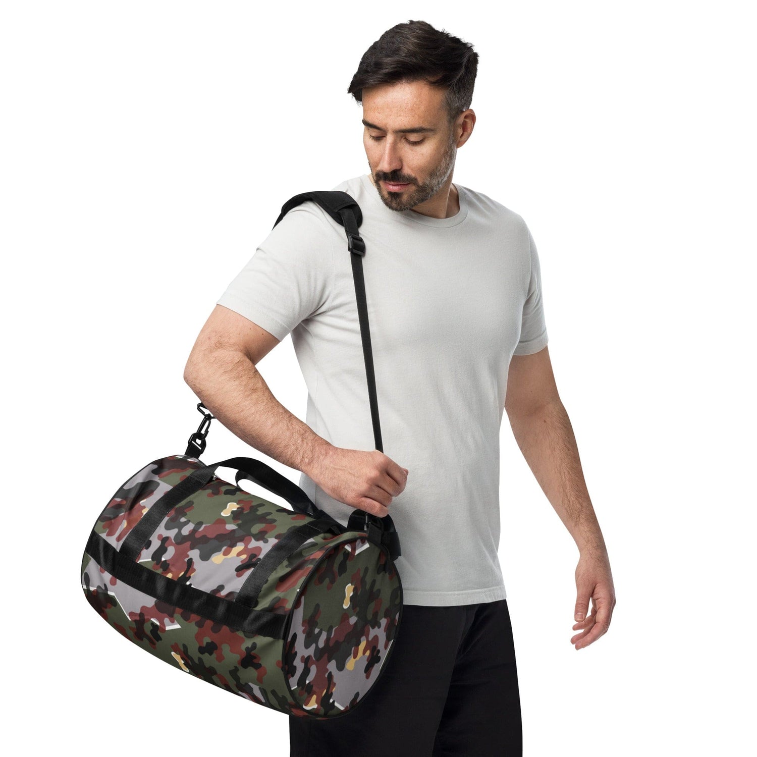 German Zelt-tarnmuster Winter CAMO gym bag - Gym Bags