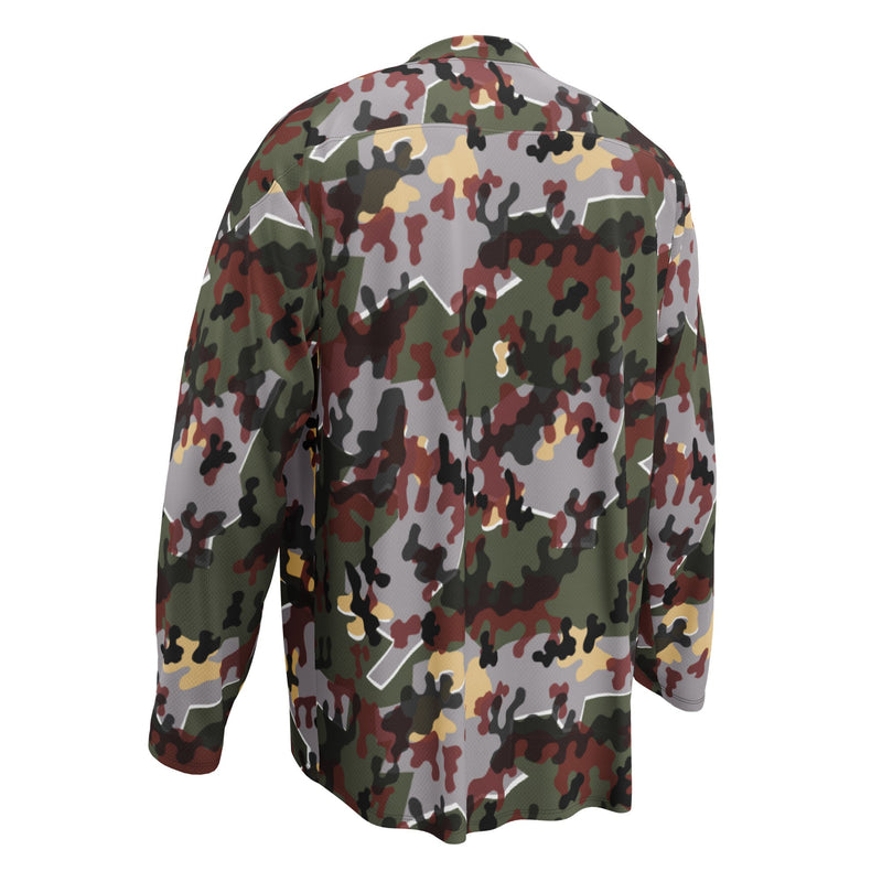 Zelt-tarnmuster Winter CAMO Unisex Hockey Fan Jersey