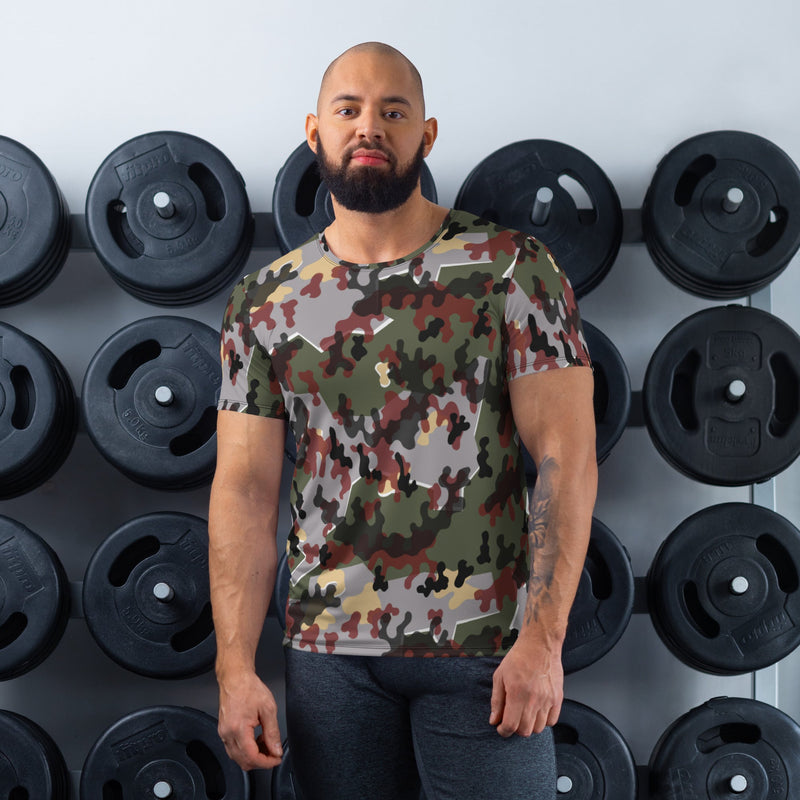 Zelt-tarnmuster Winter CAMO Mens Athletic T-Shirt - XS - Shirt