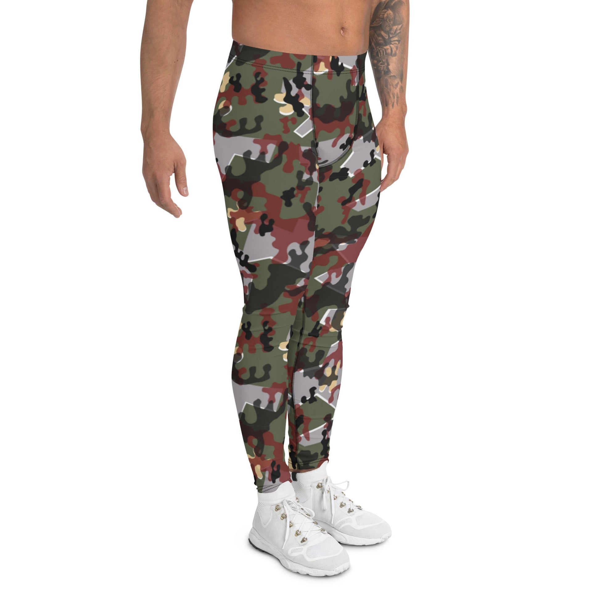 German Zelt-tarnmuster Winter CAMO Mens Leggings