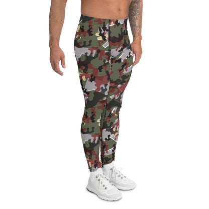 German Zelt-tarnmuster Winter CAMO Mens Leggings