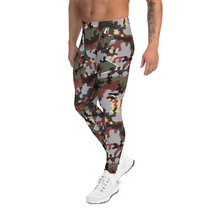 German Zelt-tarnmuster Winter CAMO Men’s Leggings - Mens