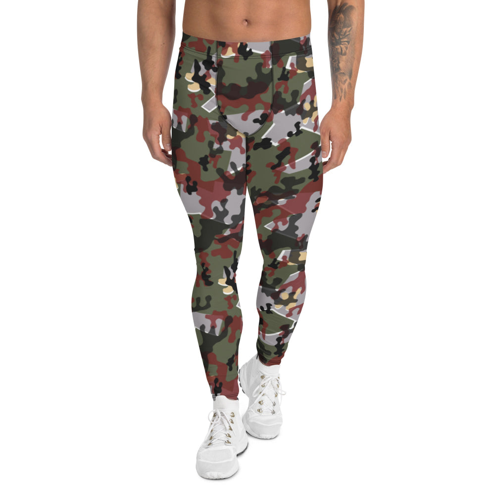 German Zelt-tarnmuster Winter CAMO Men’s Leggings - XS - Mens