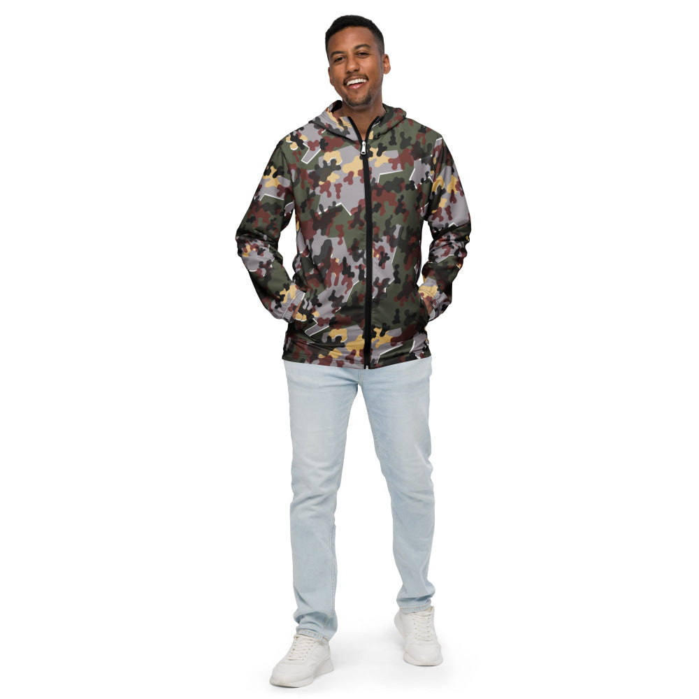 German Zelt-tarnmuster Winter CAMO Men’s windbreaker - Mens Windbreaker