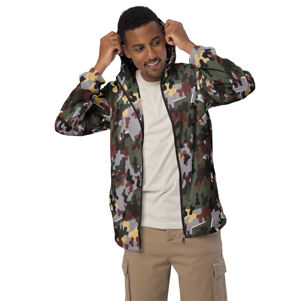 German Zelt-tarnmuster Winter CAMO Men’s windbreaker - Mens Windbreaker